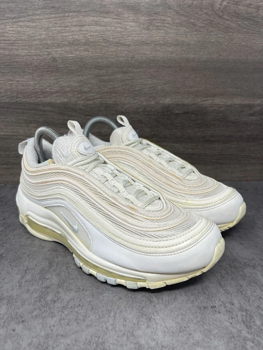 Nike Air Max 97 Pure Platinum White Womens Size 8 Sneakers 921733-100